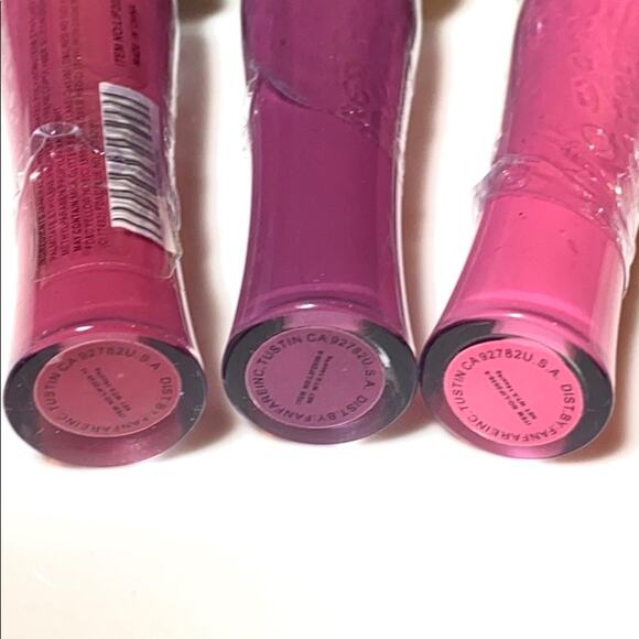 Lot (3) Amuse Ladies Corset LIP GLOSS Pink Purple Raspberry Lip Color Tube .14oz - Picture 3 of 5